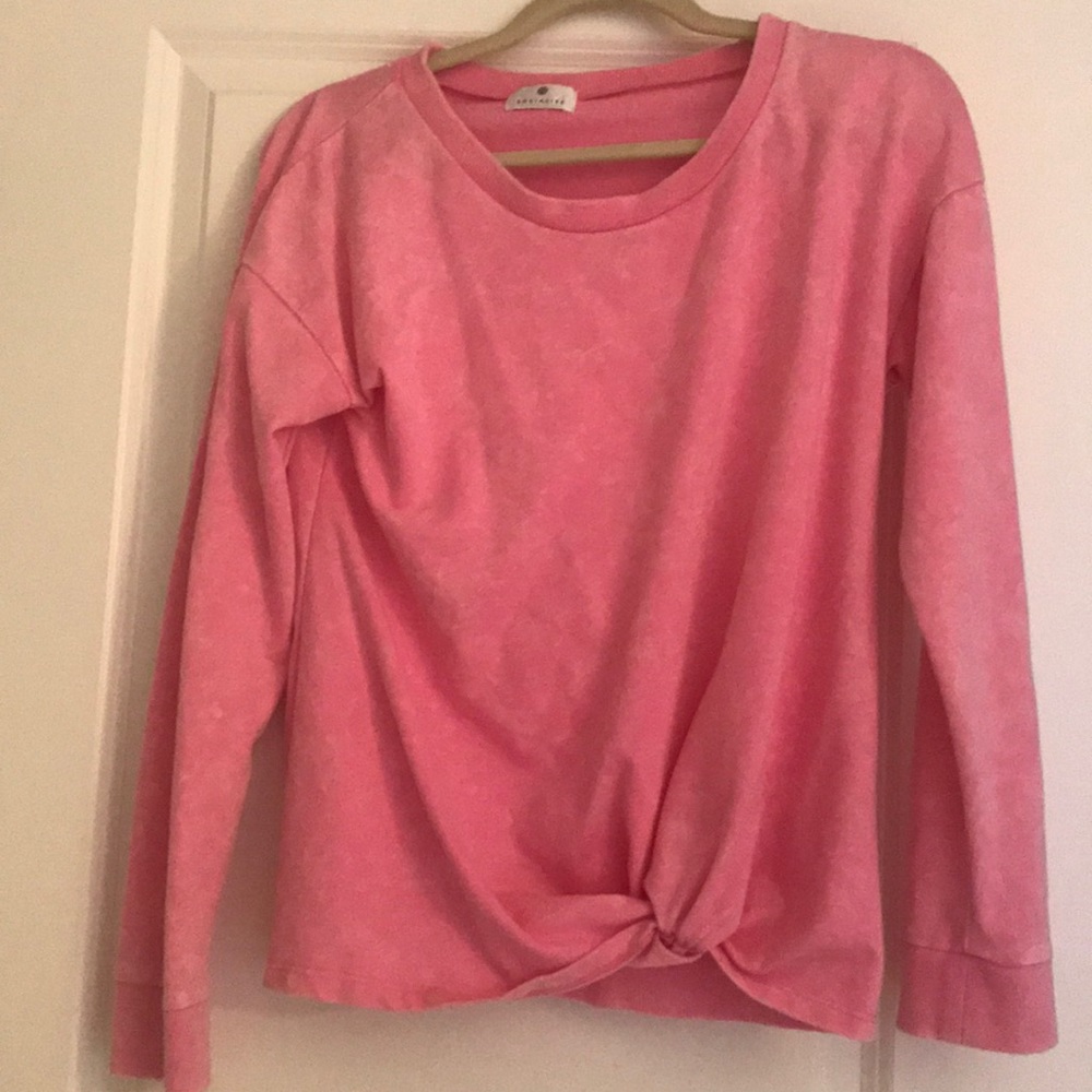Socialite knot pink sweatshirt